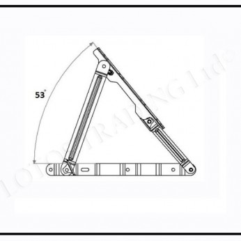 Spring mechanism for bed 53° big size 32L.051.03 - Decorative furniture accessories Spring mechanism for bed 53° big size Decorative furniture accessories