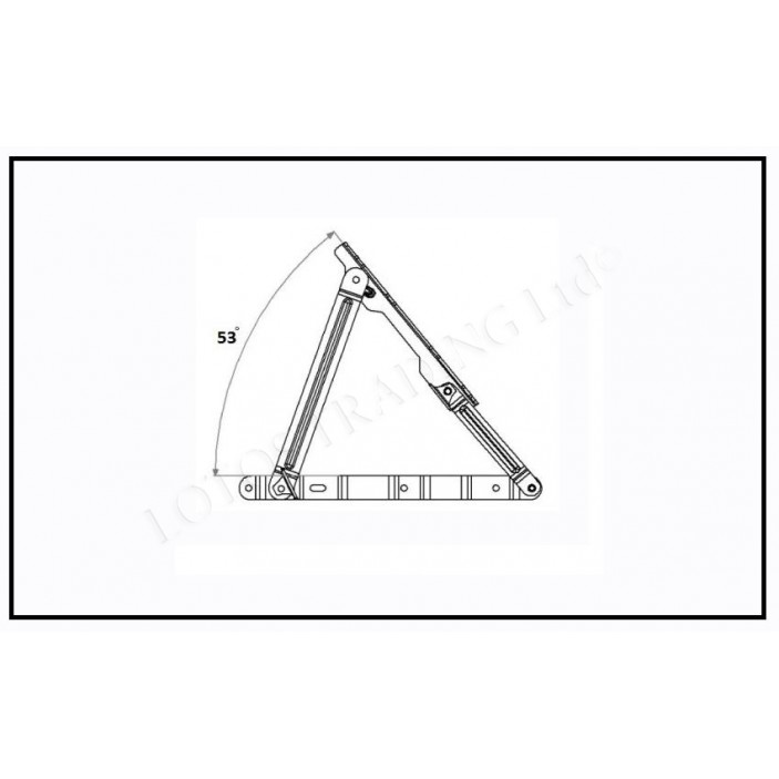 Spring mechanism for bed 53° big size 32L.051.03 - Decorative furniture accessories Spring mechanism for bed 53° big size Decorative furniture accessories