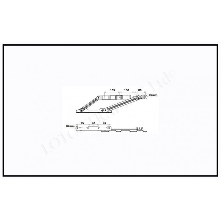 Spring mechanism for bed 53° big size 32L.051.03 - Decorative furniture accessories Spring mechanism for bed 53° big size Decorative furniture accessories