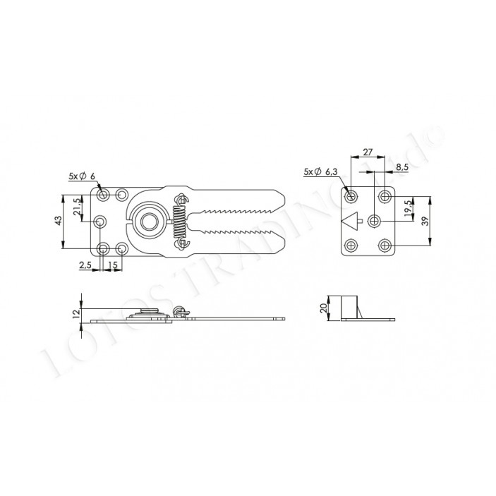 Sofa coupler 00 32L.009.00 - Decorative furniture accessories Sofa coupler 00 Decorative furniture accessories