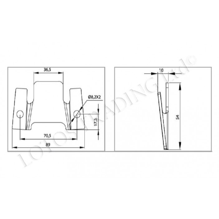 Clipse connector M 32L.010.02 - Decorative furniture accessories Clipse connector M Decorative furniture accessories