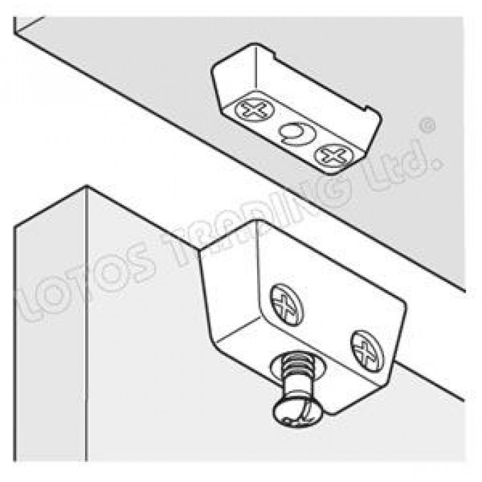 Ъглова сглобка 3 части 02L.540.01-13 - Крепежни и свързващи елементи Ъглова сглобка 3 части Крепежни и свързващи елементи