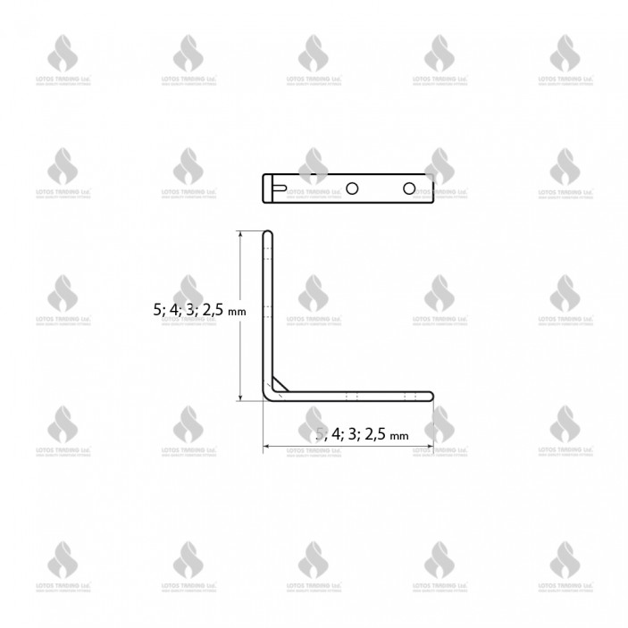 IVENTO Монтажен ъгъл 1,5mm. 02L.601.01-04 - Крепежни и свързващи елементи IVENTO Монтажен ъгъл 1,5mm. Крепежни и свързващи елементи