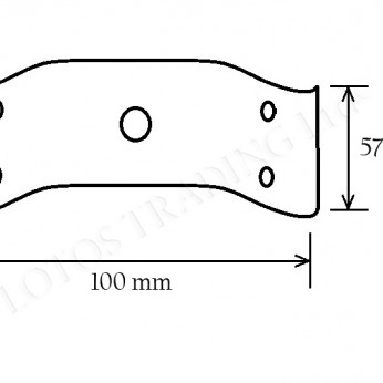 Table plate small Fittings and fasteners