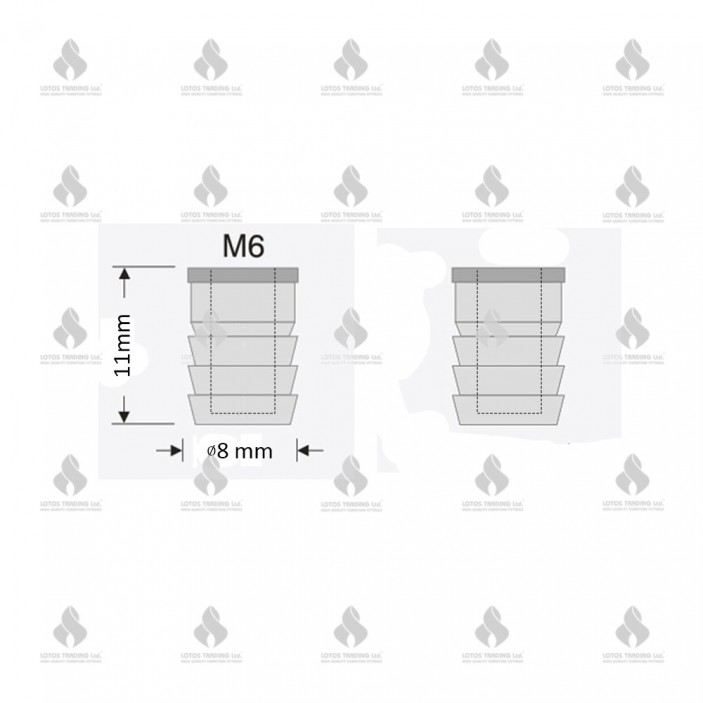 Dibla M6 (8x11) PVS Without a Surge for Confirmat crews Fittings and fasteners