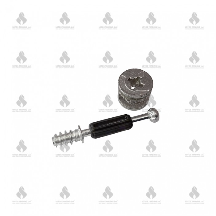 Minifix set direct confirmat screw assembly with head for 16 mm. chipboard Fittings and fasteners