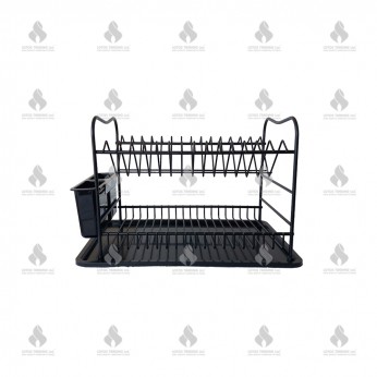 Double drying rack, black Kitchen cabinet mechanisms and racks
