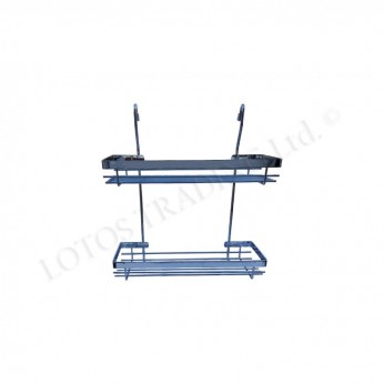 OSKAR Double hanging shelf - chrome 350x130x360 Kitchen cabinet mechanisms and racks