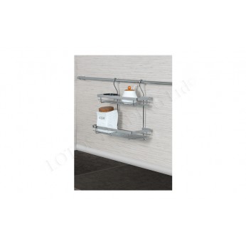 Double hanging shelf 350x165x360 mm 18L.804.40 - Kitchen cabinet mechanisms and racks Double hanging shelf 350x165x360 mm Kitchen cabinet mechanisms and racks
