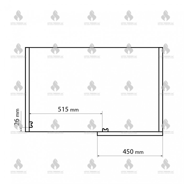 Blind corner cabinet mechanism 450mm, anthracite 18L.107.45L/45R - Kitchen cabinet mechanisms and racks Blind corner cabinet mechanism 450mm, anthracite Kitchen cabinet mechanisms and racks