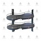 Blind corner cabinet mechanism 450mm, anthracite 18L.107.45L/45R - Kitchen cabinet mechanisms and racks Blind corner cabinet mechanism 450mm, anthracite Kitchen cabinet mechanisms and racks