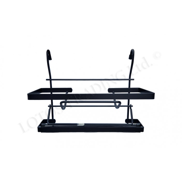 OSKAR Double foil and paper shelf - black 18L.809.23 - Kitchen cabinet mechanisms and racks OSKAR Double foil and paper shelf - black Kitchen cabinet mechanisms and racks