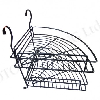 OSKAR Double corner hanging shelf - black 18L.805.43 - Kitchen cabinet mechanisms and racks OSKAR Double corner hanging shelf - black Kitchen cabinet mechanisms and racks