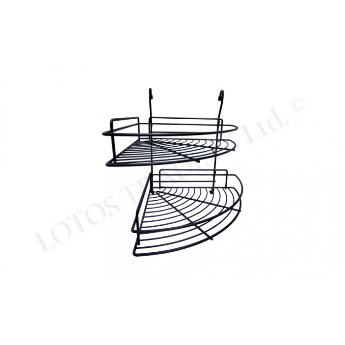 OSKAR Double corner hanging shelf - black 18L.805.43 - Kitchen cabinet mechanisms and racks OSKAR Double corner hanging shelf - black Kitchen cabinet mechanisms and racks