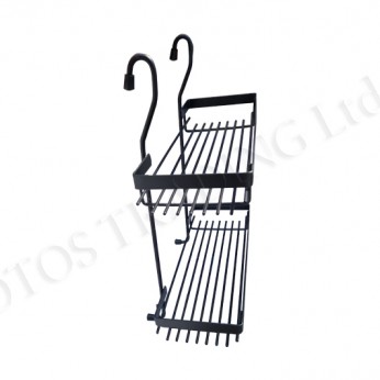 OSKAR Double hanging shelf - black 350x130x360 18L.804.33 - Kitchen cabinet mechanisms and racks OSKAR Double hanging shelf - black 350x130x360 Kitchen cabinet mechanisms and racks