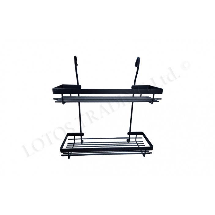 OSKAR Double hanging shelf - black 350x165x360 mm Kitchen cabinet mechanisms and racks