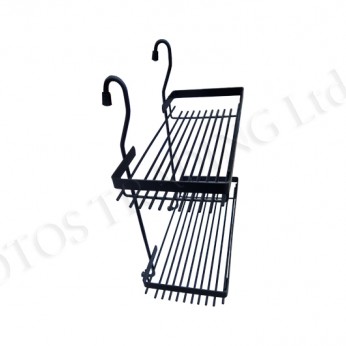 OSKAR Double hanging shelf - black 350x165x360 mm 18L.804.43 - Kitchen cabinet mechanisms and racks OSKAR Double hanging shelf - black 350x165x360 mm Kitchen cabinet mechanisms and racks