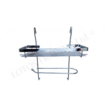 OSKAR Single storey medium basket and paper shelf - chrome  Kitchen cabinet mechanisms and racks