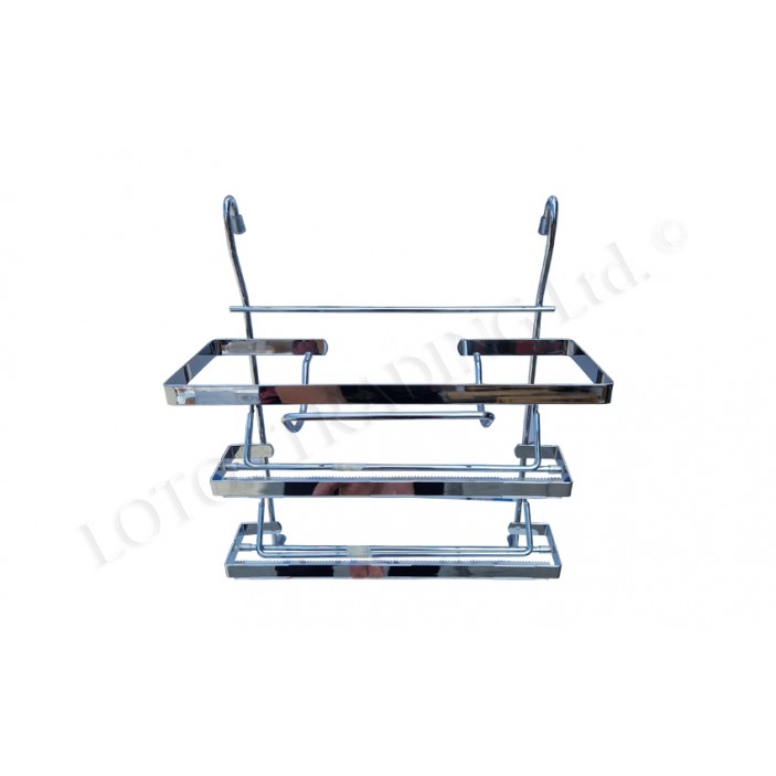 OSKAR Tripple foil and paper shelf - chrome 18L.809.32 - Kitchen cabinet mechanisms and racks OSKAR Tripple foil and paper shelf - chrome Kitchen cabinet mechanisms and racks