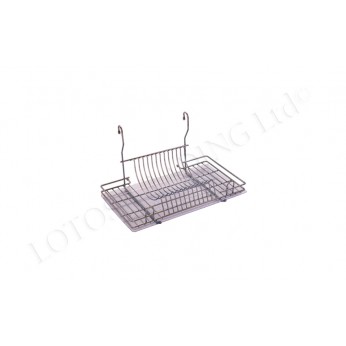 Hanging drying rack with plastic try  Hanging drying rack with plastic try