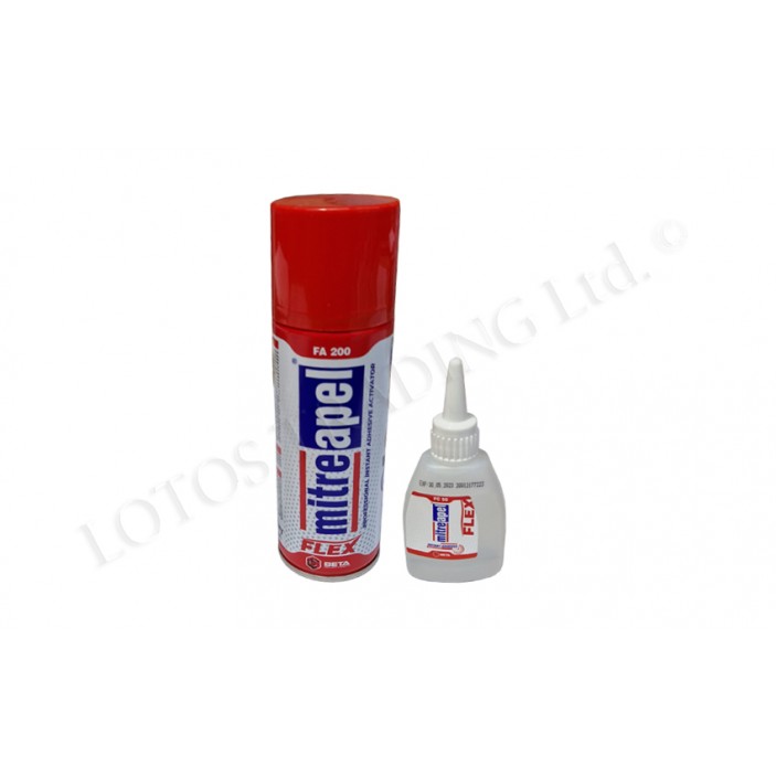 Mitre apel FLEX Cyanoacrilate adhesive 15L.100.01A-02A - Adhesives and wood coatings Mitre apel FLEX Cyanoacrilate adhesive Adhesives and wood coatings