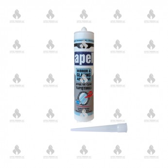 Adhesive sealant for glass and mirrors Adhesives and silicones