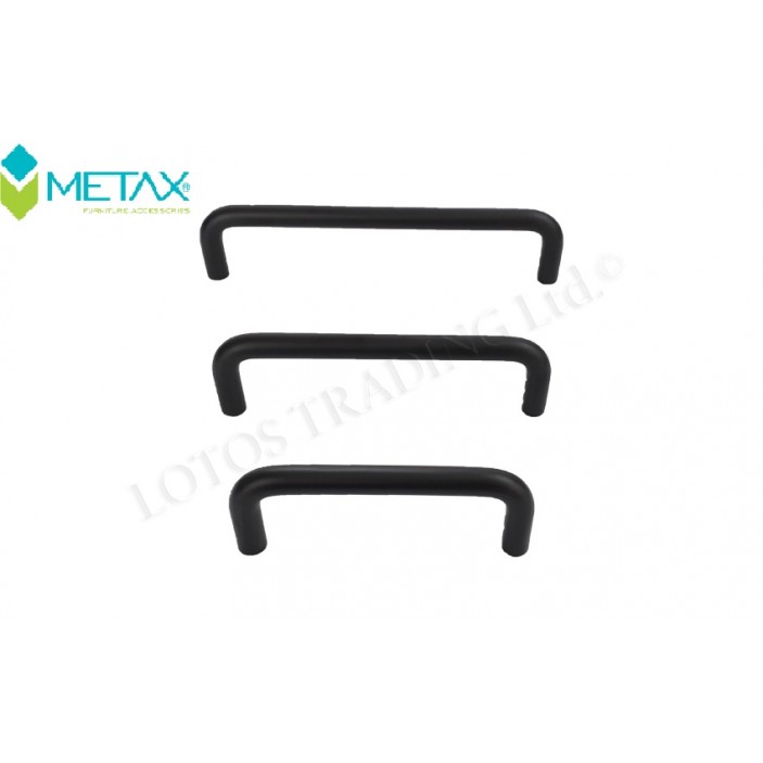 Aluminium lux handle 4801 black 13.4801.096-160.16 - Furniture handles Aluminium lux handle 4801 black Furniture handles