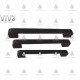 Aluminium lux line handle Viva 806 - black 13.806.128-192.16 - Furniture handles Aluminium lux line handle Viva 806 - black Furniture handles