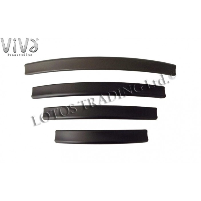 Aluminium lux line handle Viva 360 black 13.360.128-224.16 - Furniture handles Aluminium lux line handle Viva 360 black Furniture handles