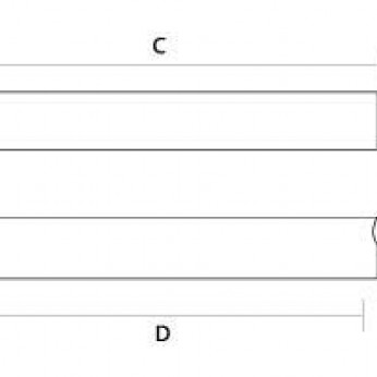 Aluminium eco line handle 3011 chrome Furniture handles