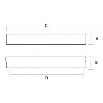 Aluminium eco line handle 3011 chrome