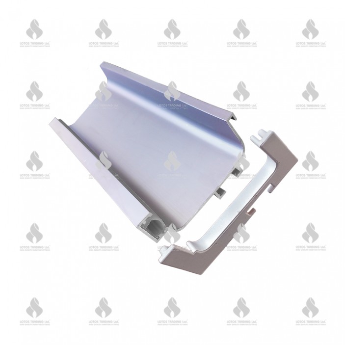 Plug open Right for Handleless door profile with LED channel - 5440 Furniture handles