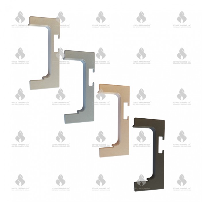 Plug open Right for Handleless door profile with LED channel - 5440 Furniture handles