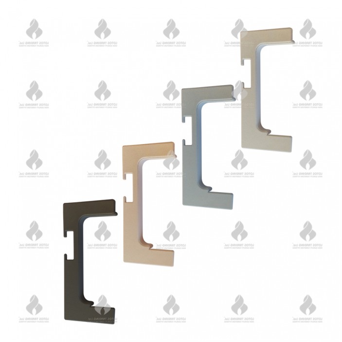 Plug open Left for Handleless door profile with LED channel - 5440 Furniture handles