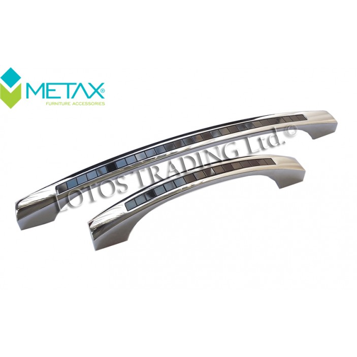 Handle TN chrome+black Furniture handles