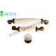 Аntique gold + white handle 2010 pvc/metal Furniture handles
