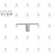 Furniture knob Viva 502, white 13.502.06 - Furniture handles Furniture knob Viva 502, white Furniture handles