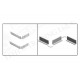Corner assembly for U and L profile 5465 Furniture handles