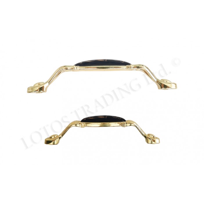 Ceramic line knob 2001 gold 13.2001.096-128.11 - Furniture handles Ceramic line knob 2001 gold Furniture handles