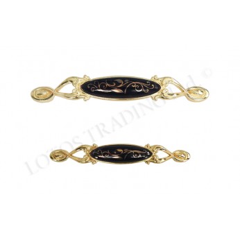 Ceramic line knob 2001 gold