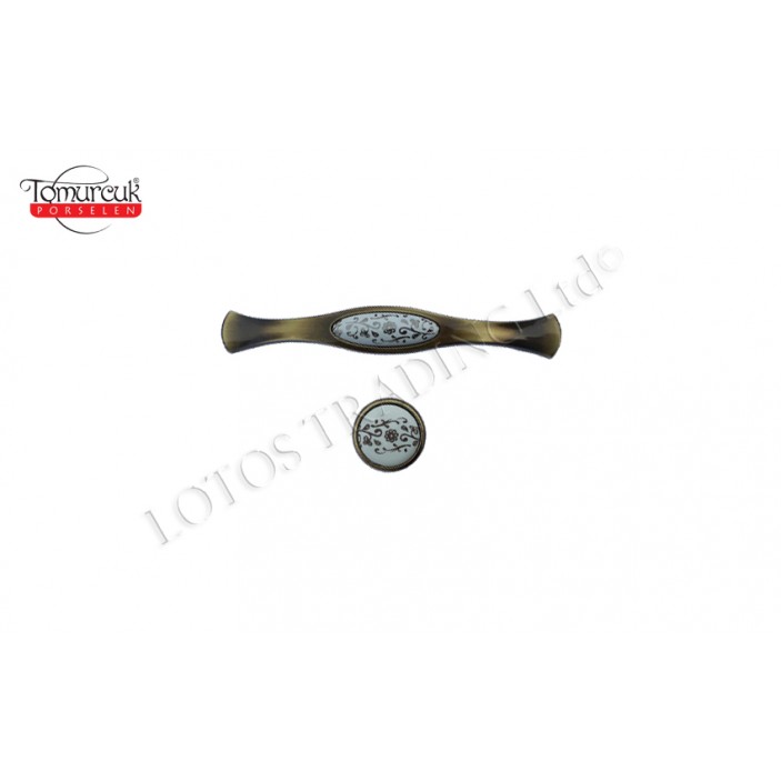 Ceramic line handle 2710 13.2710.128.10.42 - Furniture handles Ceramic line handle 2710 Furniture handles
