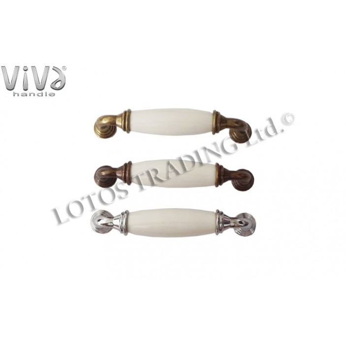 Ceramic line handle Viva 2727.096 13.2727.096. - Furniture handles Ceramic line handle Viva 2727.096 Furniture handles