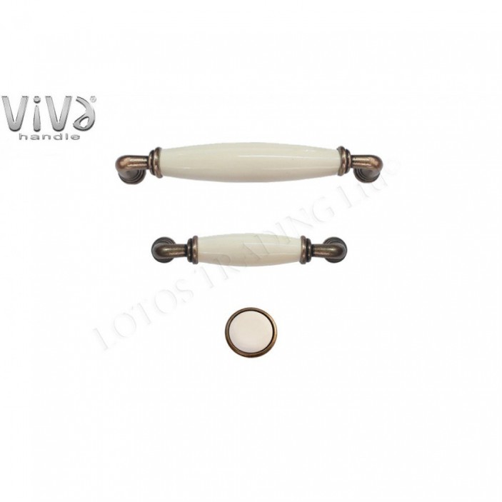 Ceramic line handle 2727.10.00 VIVA 13.2727.096-128.10.00V - Furniture handles Ceramic line handle 2727.10.00 VIVA Furniture handles