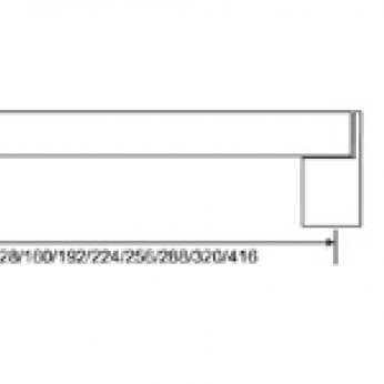 Combined metal handle 228 Furniture handles