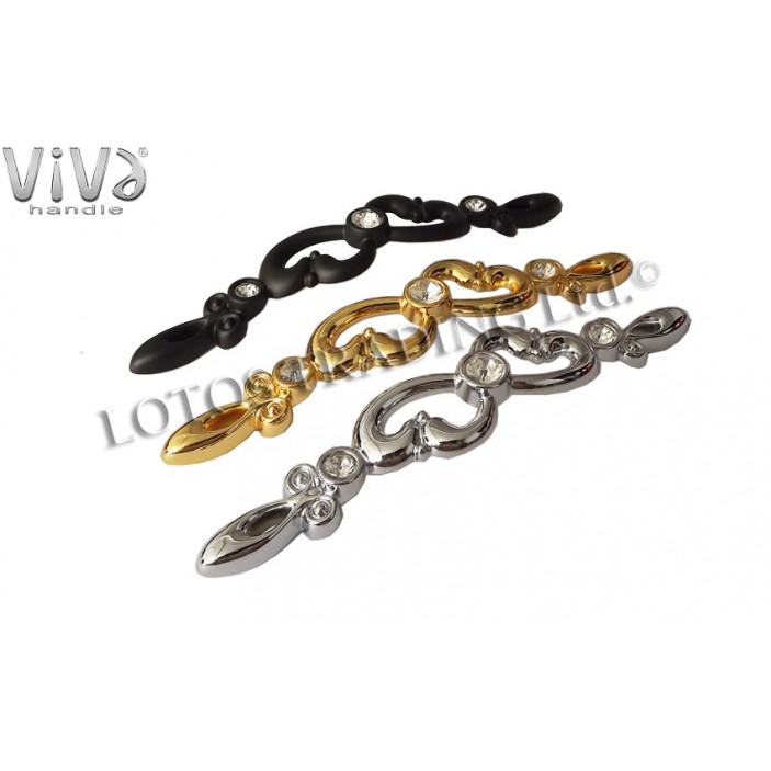 Crystal line handle Viva 818 Furniture handles