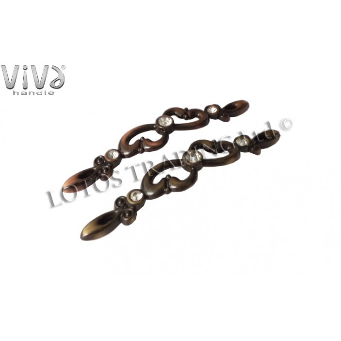 Crystal line handle Viva 818 Furniture handles