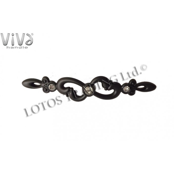 Crystal line handle Viva 818 Furniture handles