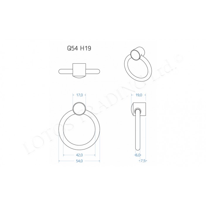Furniture Knob K706 13.770.16 - Furniture handles Furniture Knob K706 Furniture handles