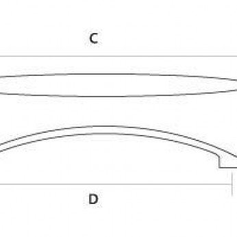 Metal lux handle 001.224 А 13.001.224. А - Furniture handles Metal lux handle 001.224 А Furniture handles