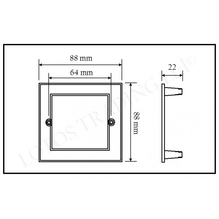 Metal lux handle 3080.064 13.3080.064.12 - Furniture handles Metal lux handle 3080.064 Furniture handles